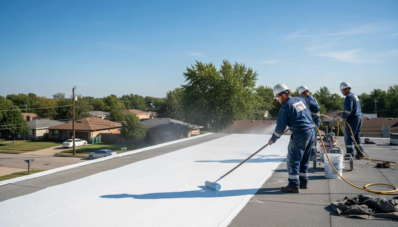 Commercial roof coating in Heilwood, PA near me